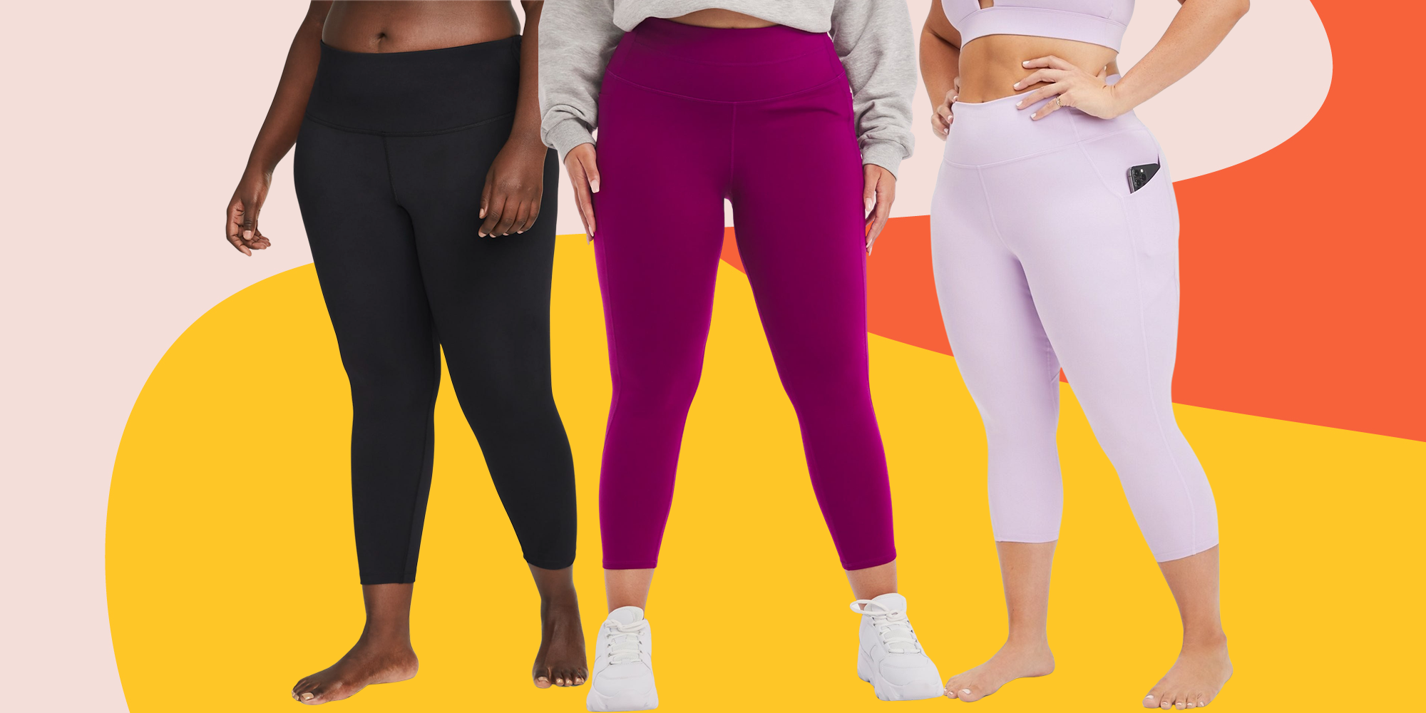 plus size yoga capris with pockets