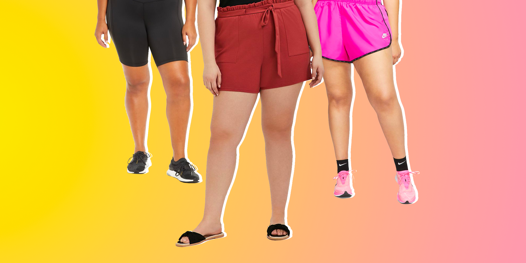 women's plus size dri fit shorts