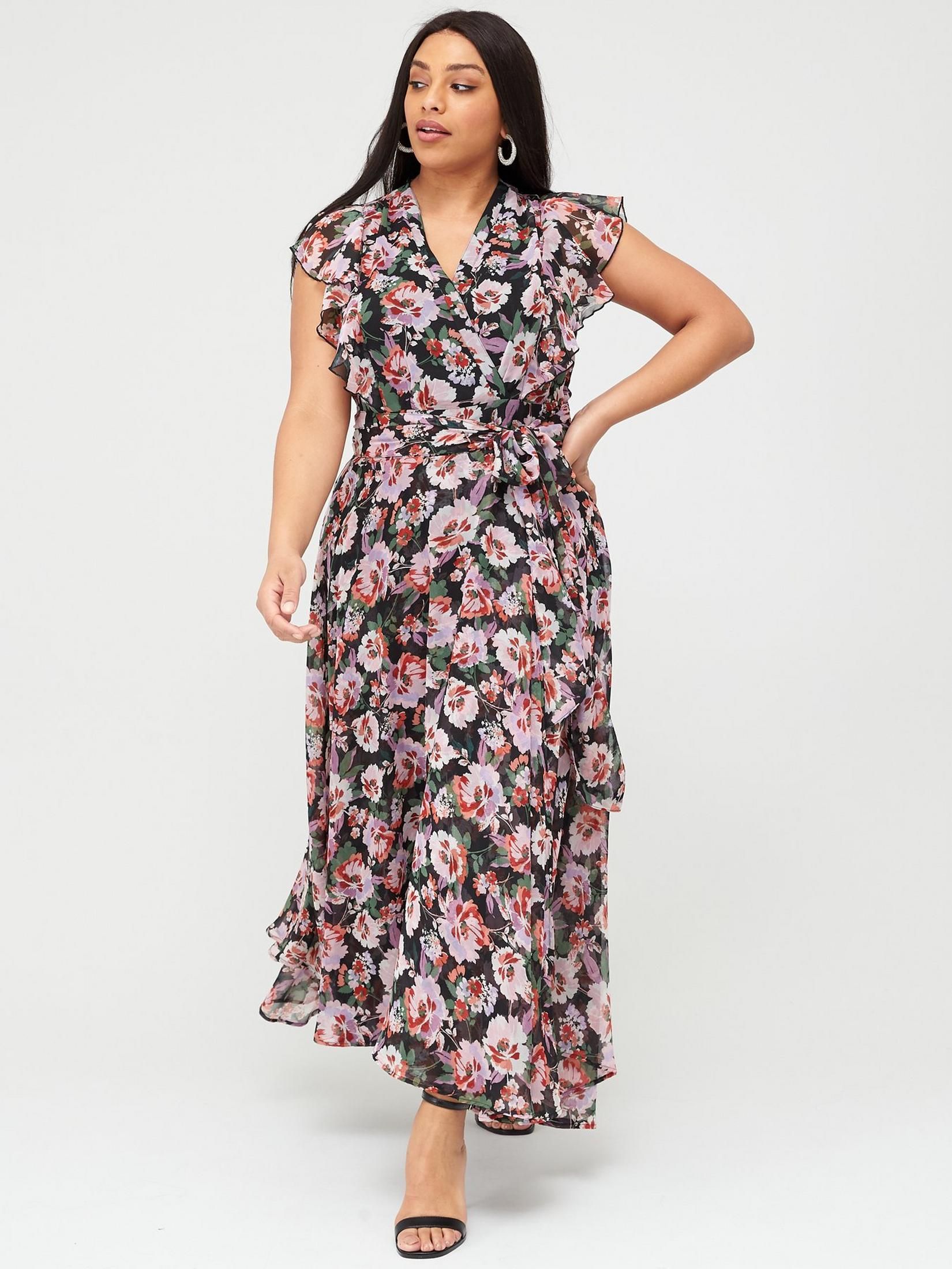 very floral maxi dress