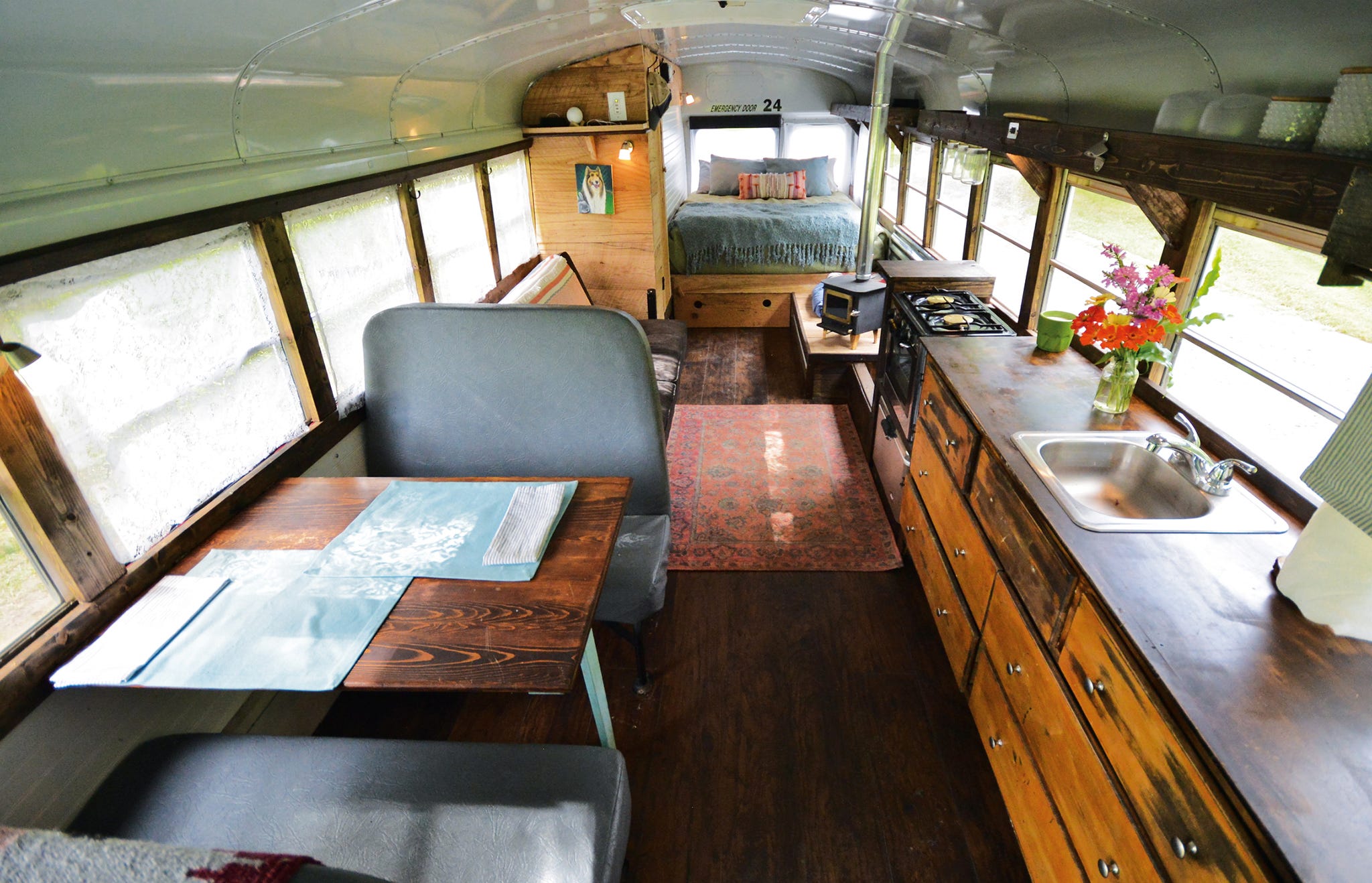 How To Turn A School Bus Into A Rv School Walls