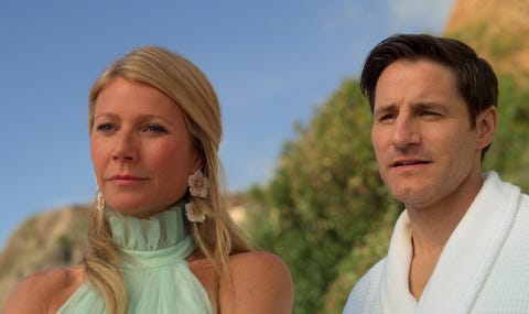 the politician l to r gwyneth paltrow as georgina hobart and sam jaeger as tino mccutcheon in episode 3 of the politician cr courtesy of netflixnetflix © 2020