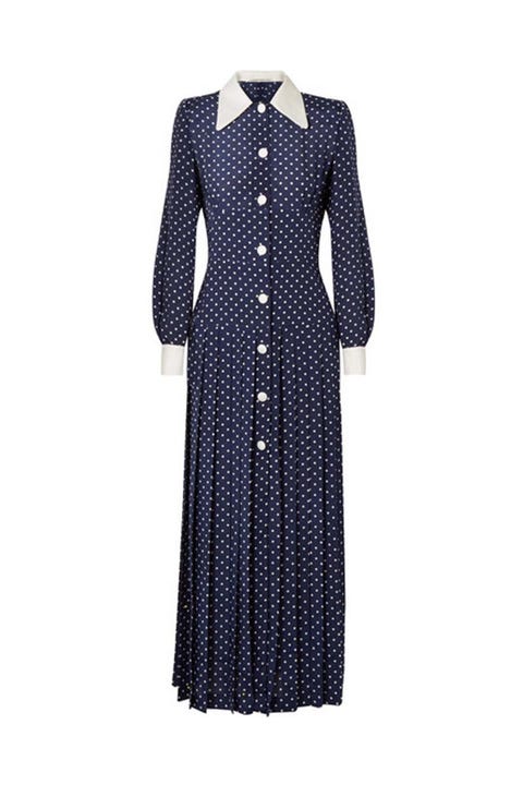 Alessandra Rich midi polka dot dress