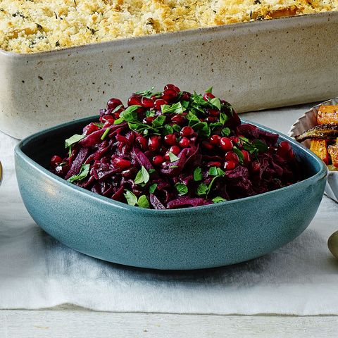 pomegranate braised red cabbage