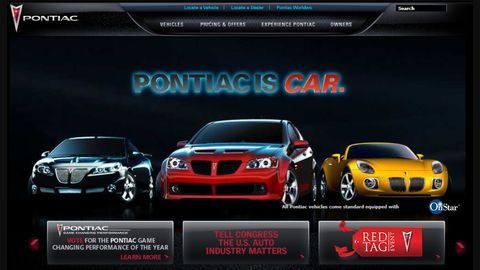 Pontiac website