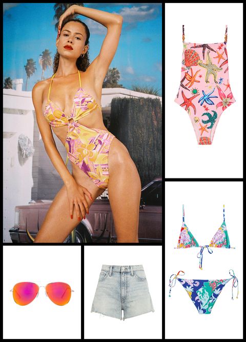 pool party versace swimsuit