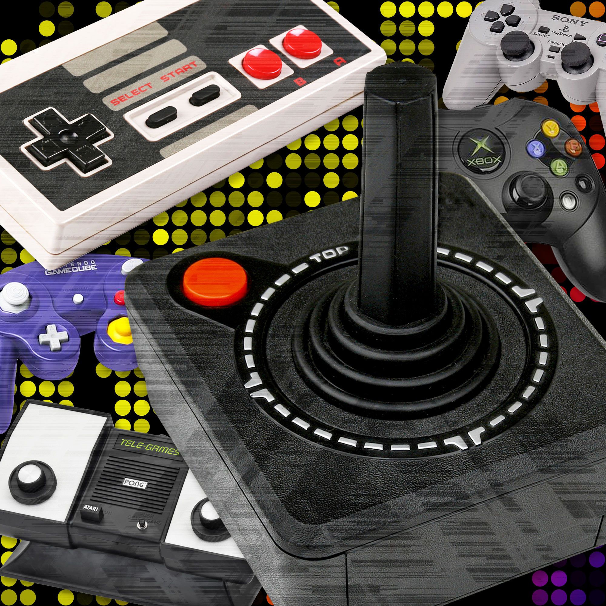 vintage game controllers