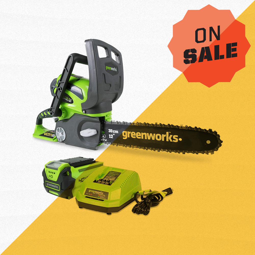 Save 31% off This Small But Powerful Greenworks Electric Mini Chainsaw at Amazon