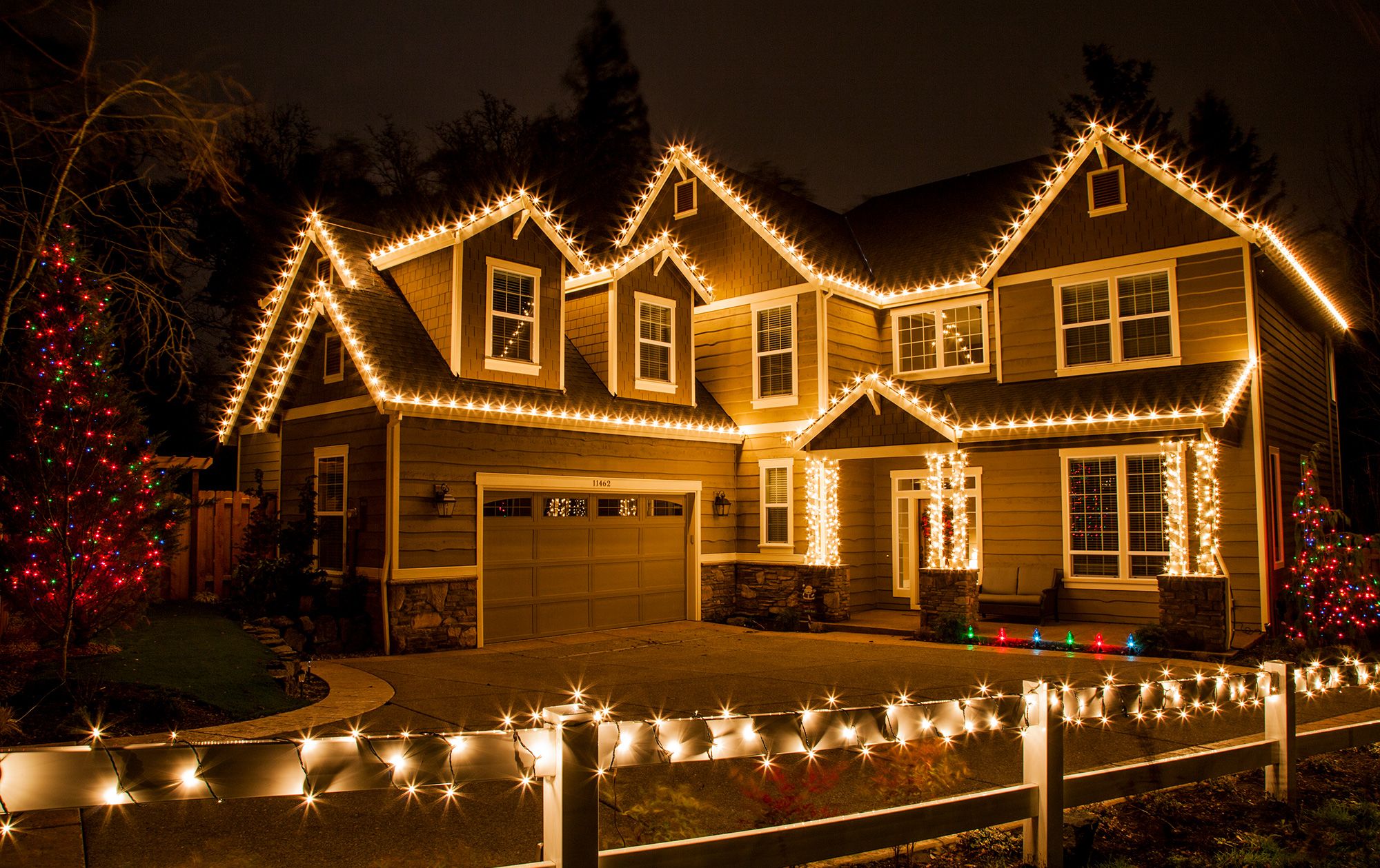 soft warm christmas lights