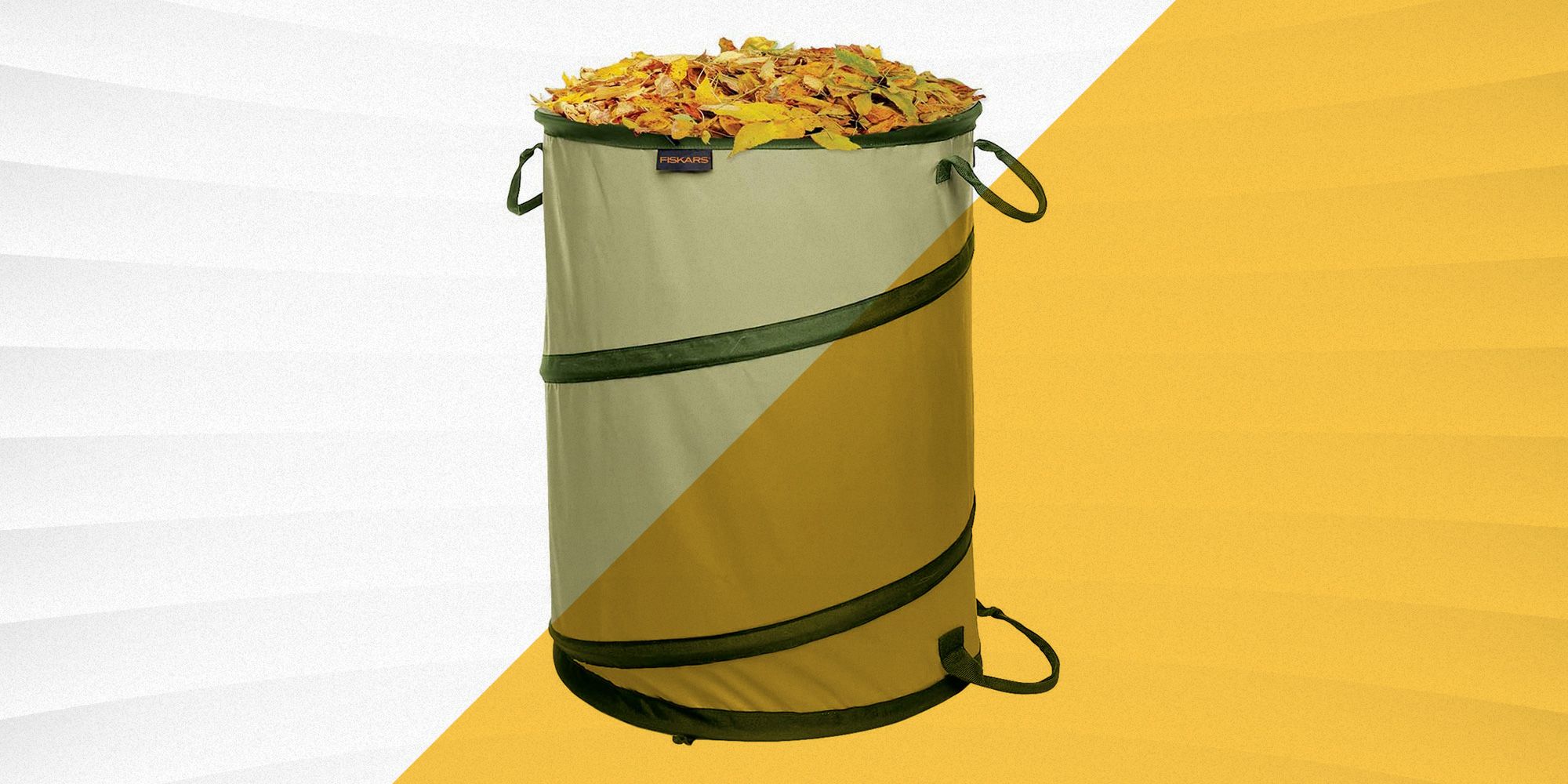 Reusable Yard Waste Bags Garden Garbage Bags Portable Shoulder Strap Washable Non-Woven Fabric Green Lawn and Leaf Waste Bag Luckly Pop Up Collapsible Garden Storage Bag 