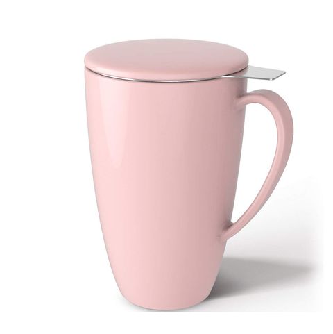 Porcelain Tea Mug Infuser with Lid
