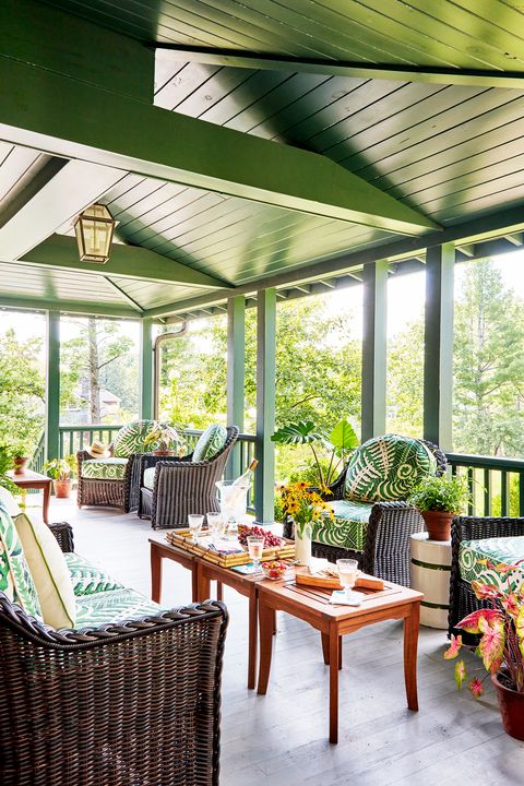 green front porch