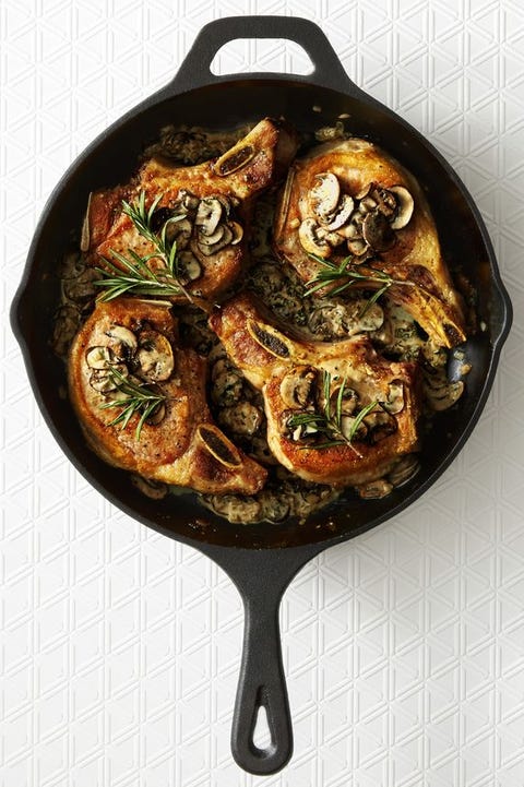 pork chops with rosemary truffle sauce