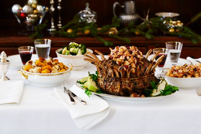 Pork Crown Roast With Pear Stuffing Recipe 9325