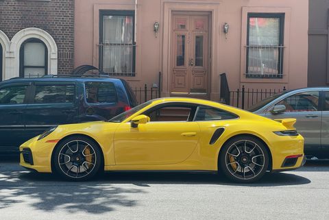 porsche 911 turbo s lightweight package racing yellow