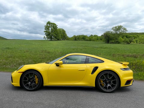 porsche 911 turbo s lightweight package racing yellow