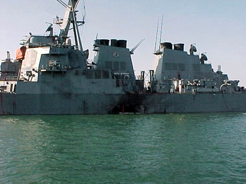 USS Cole in Yemen Port uss cole in yemen port