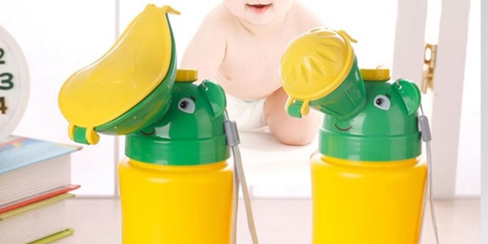 Cute Baby Portable Urinal Travel Car Toilet Kids Vehicular Potty For Boy ^UWUK 