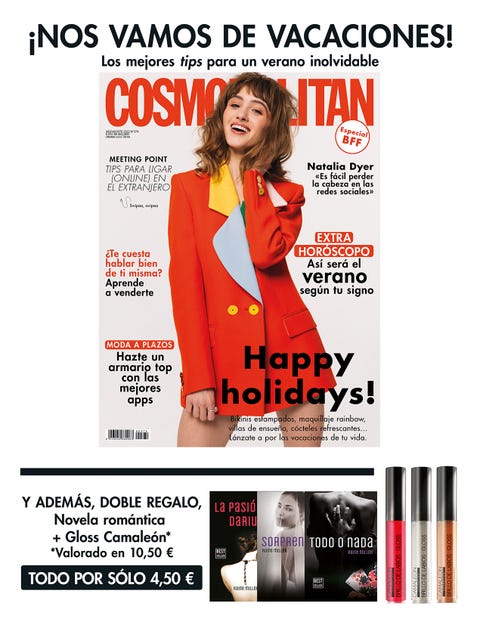 Natalia Dyer, chica de portada de Cosmopolitan julio/agosto