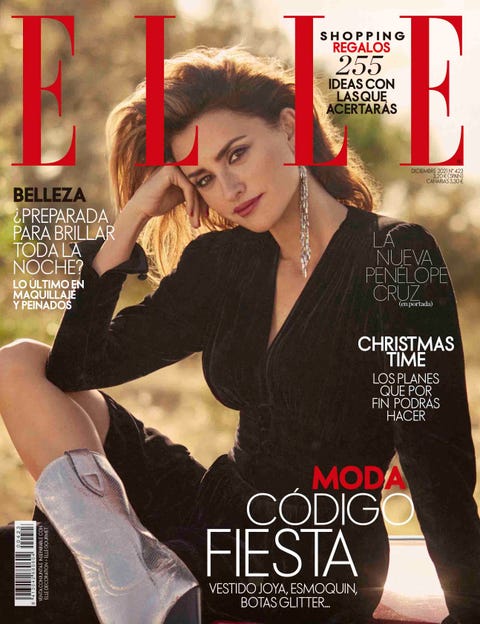 Penélope Cruz, portada de ELLE Diciembre