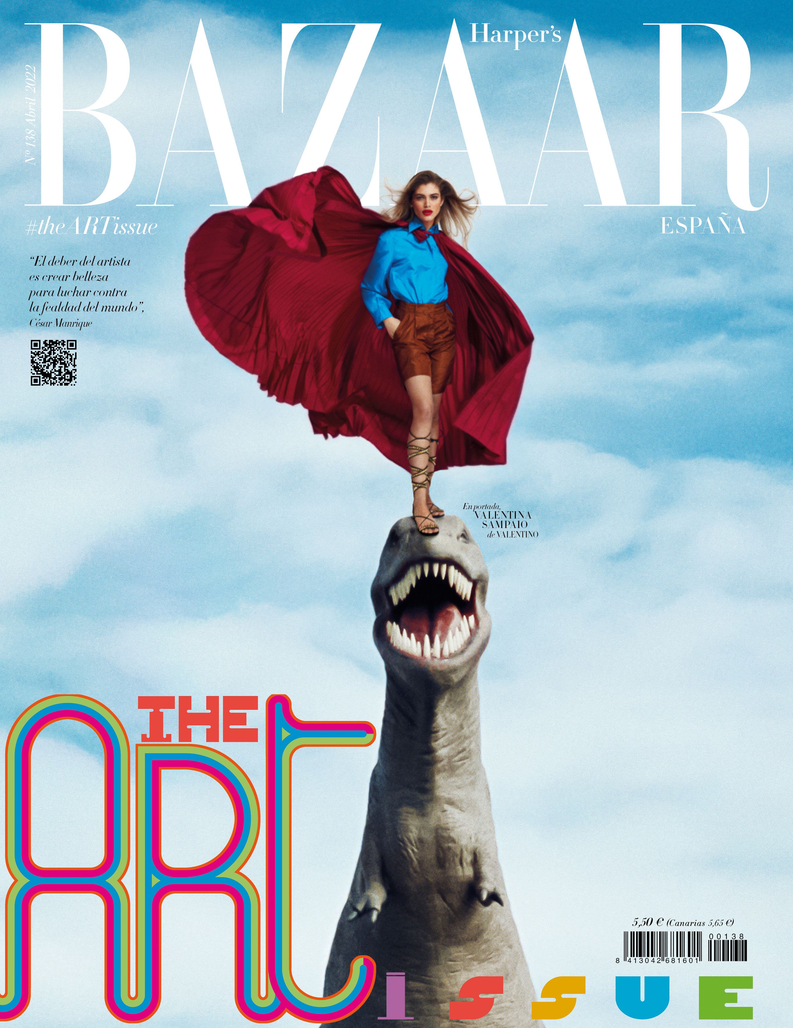 Valentina Sampaio, portada de Harper's Bazaar Abril