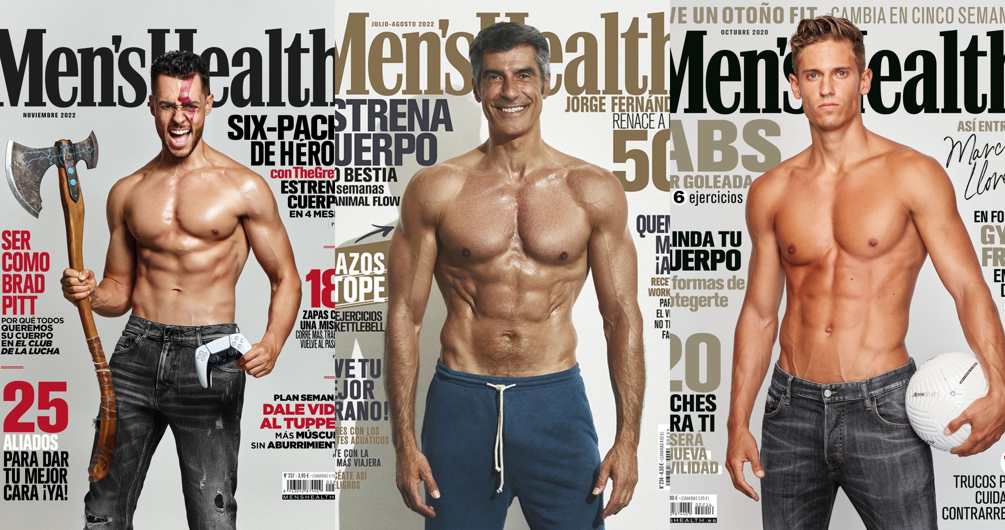 Fotos de famosos que han sido portada de Men's Health España