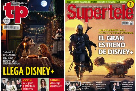 Disney + en las portadas de TP y Supertele.