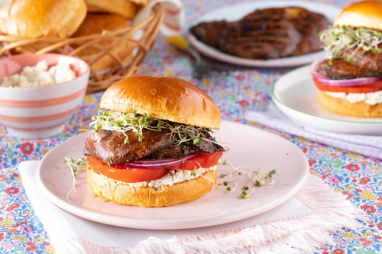 Portobello Mushroom Burger Recipe - How To Make Portobello Mushroom Burgers