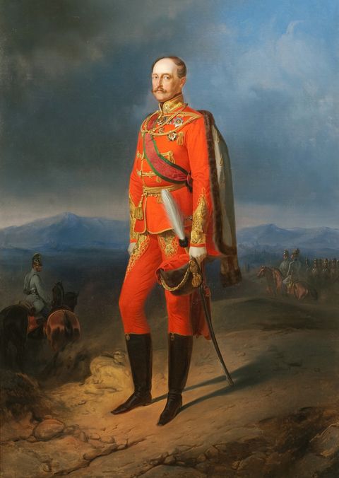 Portrait Of Emperor Nicholas I 1796-1855 In Austrian Uniform