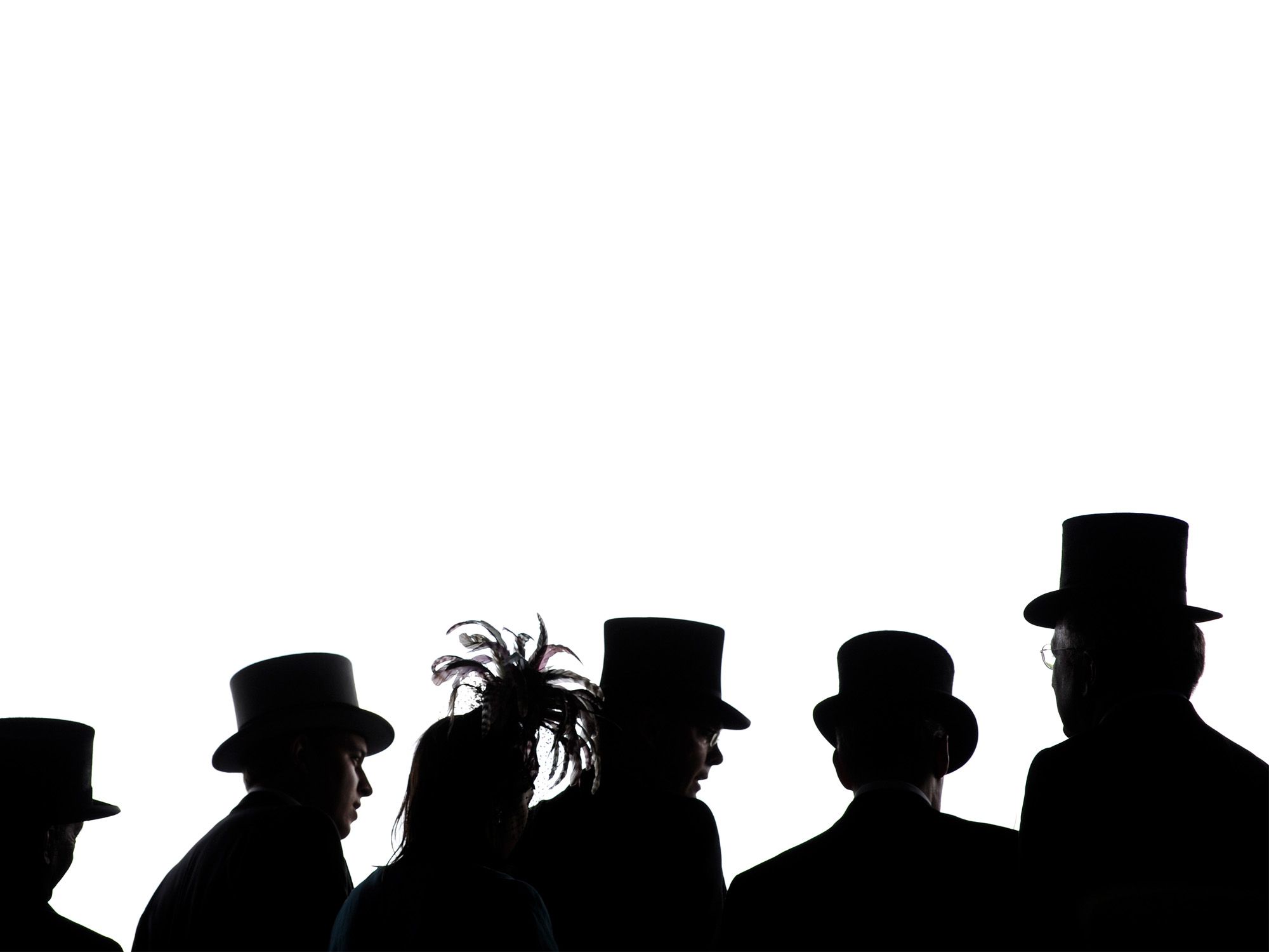 racegoers await the start of the meeting during the first day of royal ascot in berkshire west of london on june 16 2009