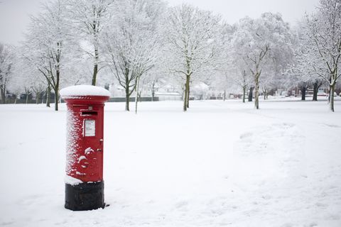 Post box in the snow