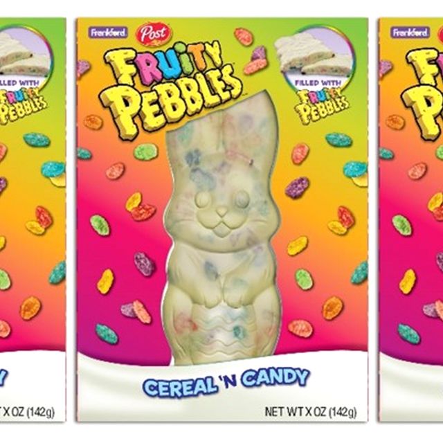 fruity pebbles cereal rabbit from post consumer brands and frankford candy