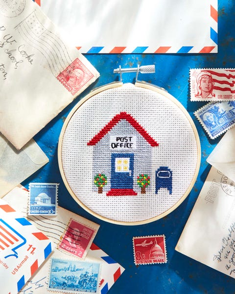 post office cross stitch post office cross stitch