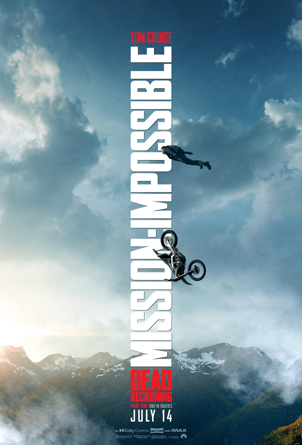 ‘Mission Impossible: Deadly Judgment-Part 1’: The new poster shows the new (great) stunt of Tom Cruise