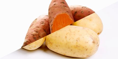 Root vegetable, Food, Sweet potato, Tuber, Vegetable, Produce, Russet burbank potato, Dish, Yam, Potato, 