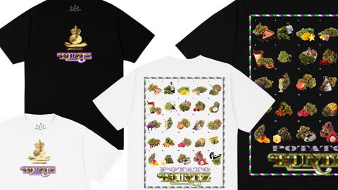 t shirts from the imran potato x runtz collection﻿