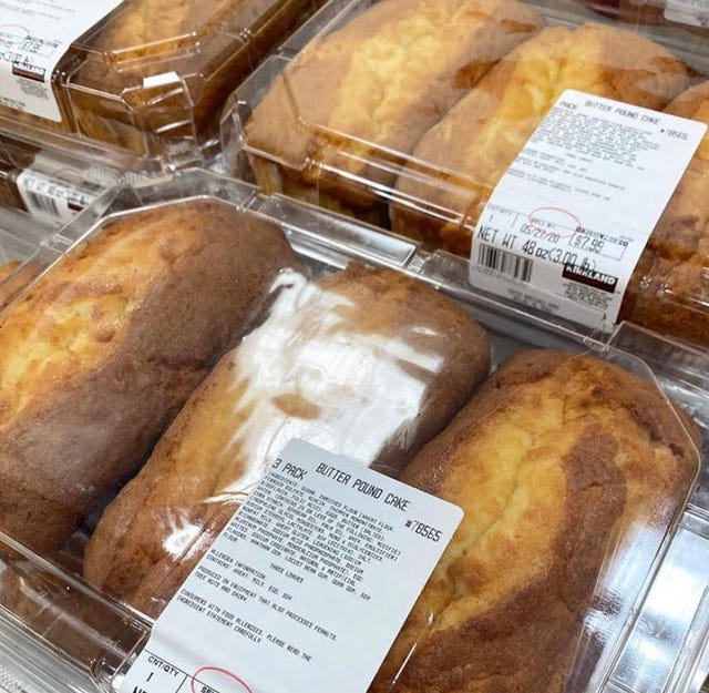 Costco Is Selling Three Buttery Pound Cakes For 7.99