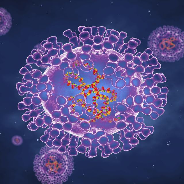 smallpox virus illustration
