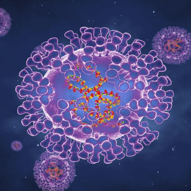 pox viruses, illustration