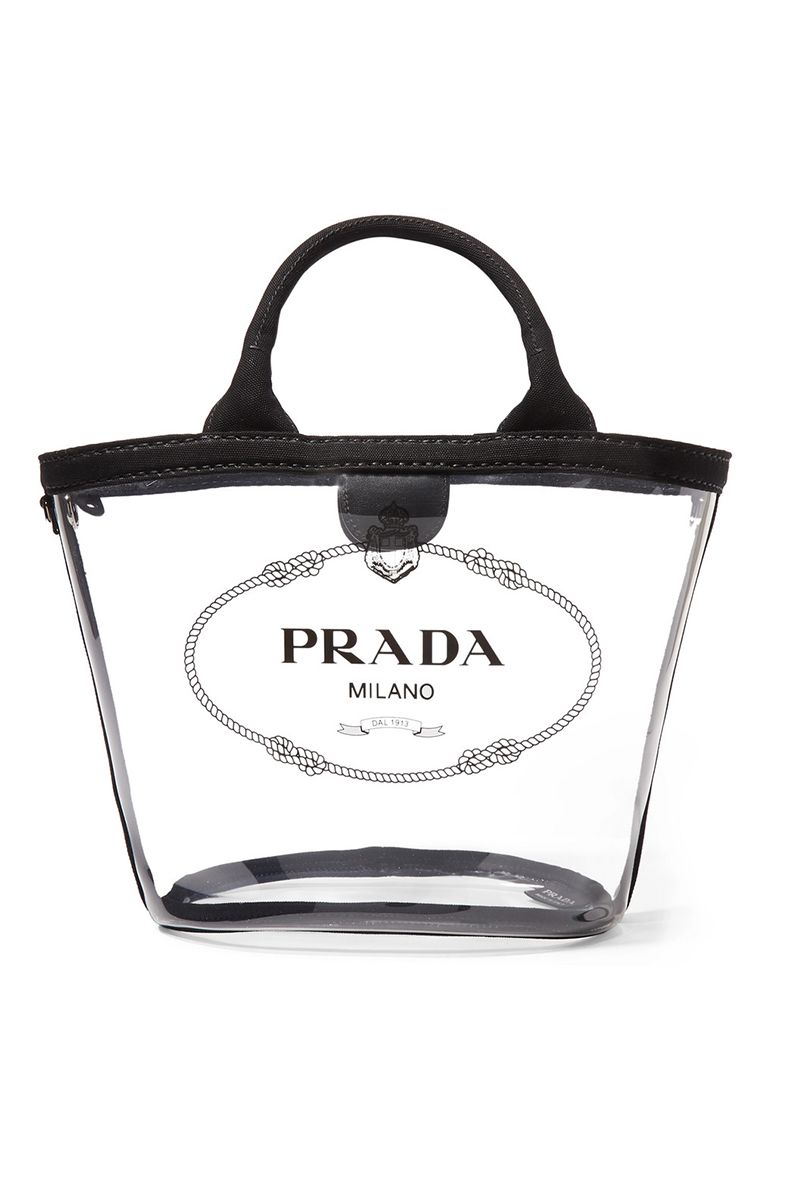 prada transparent tote