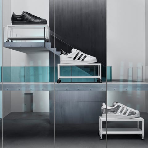 Prada X adidas Originals Superstar 球鞋 prada x adidas originals superstar 球鞋