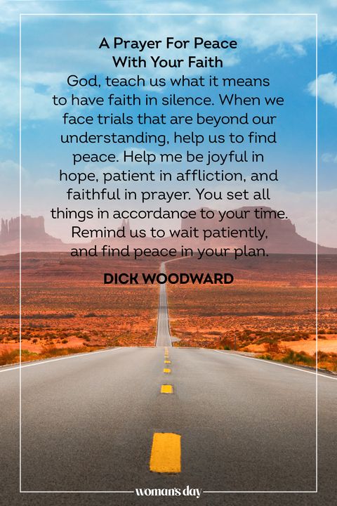prayer for peace dick woodward