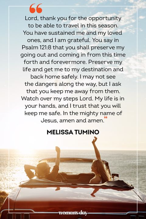 prayer for safe travel melissa tumino