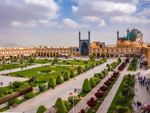 predominant historical naqsh e jahan square in isfahan iran