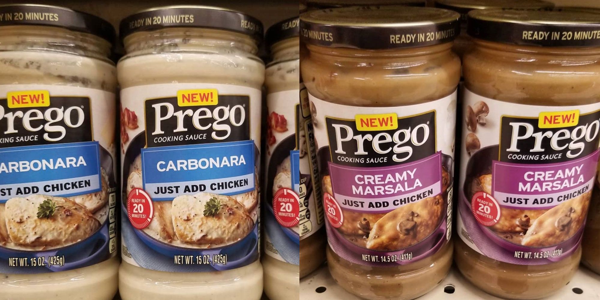 Prego Sells Pre Made Carbonara And Marsala Sauces