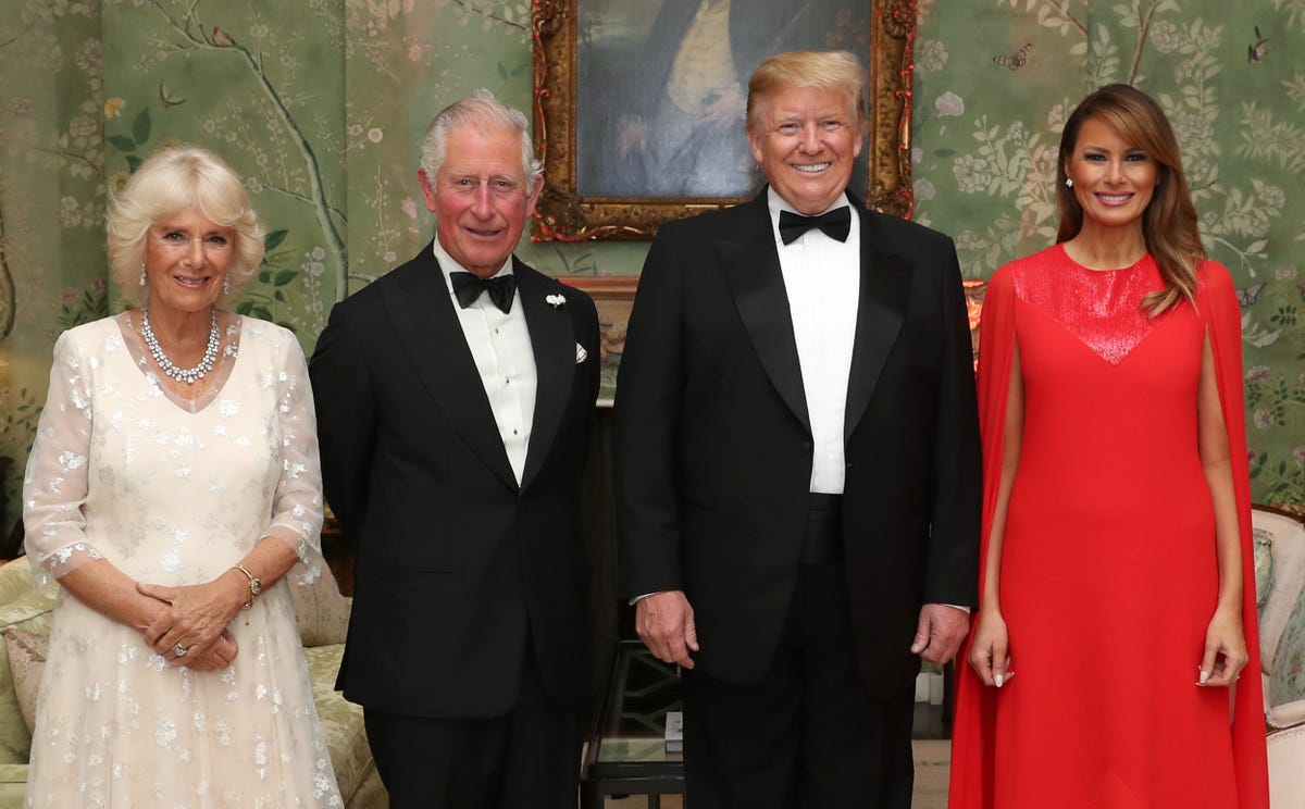 Behind The Scenes Of Prince Charles And Camillas Dinner With President Trump And Melania In Photos