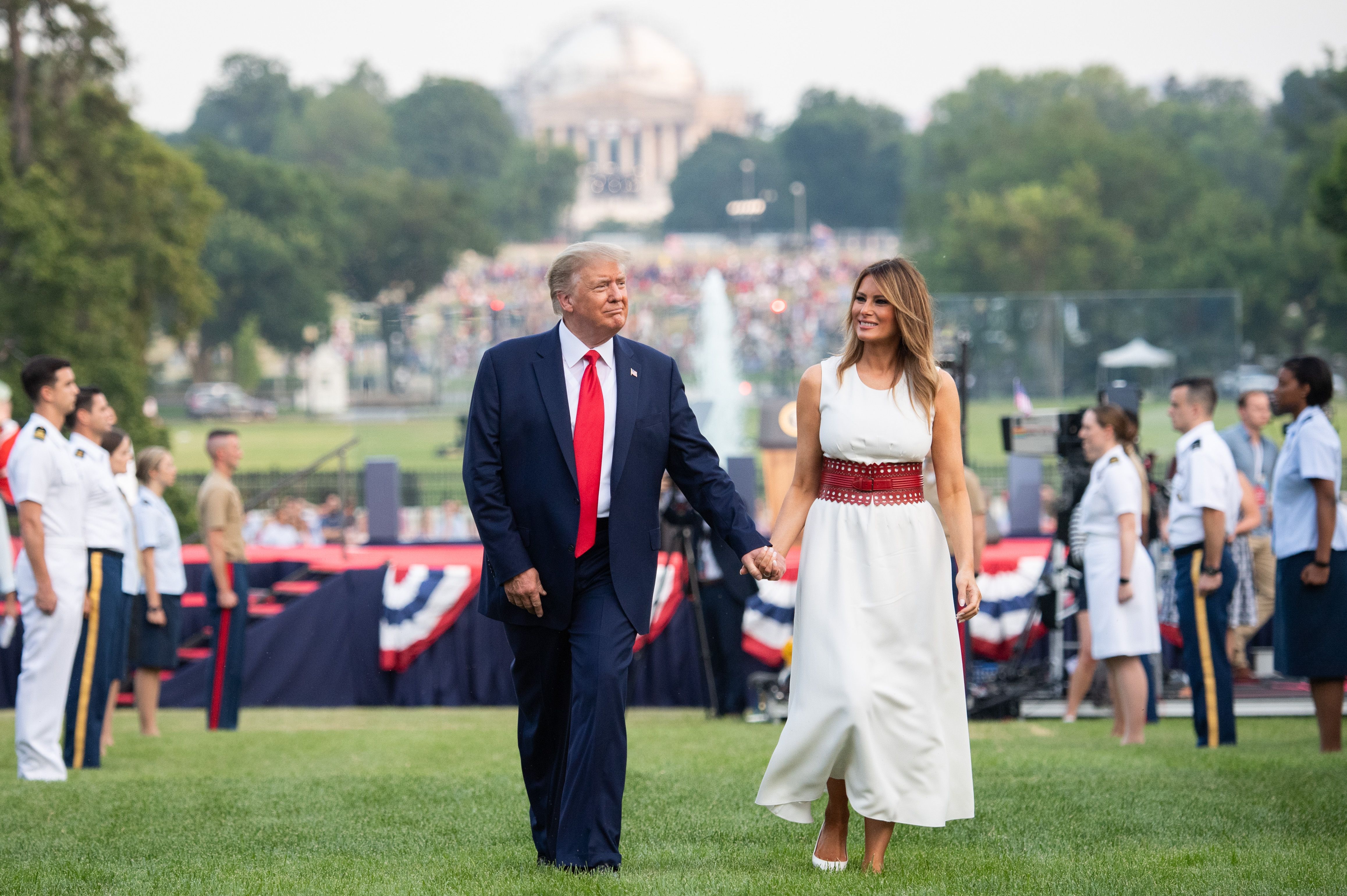 melania trump on 4th of july