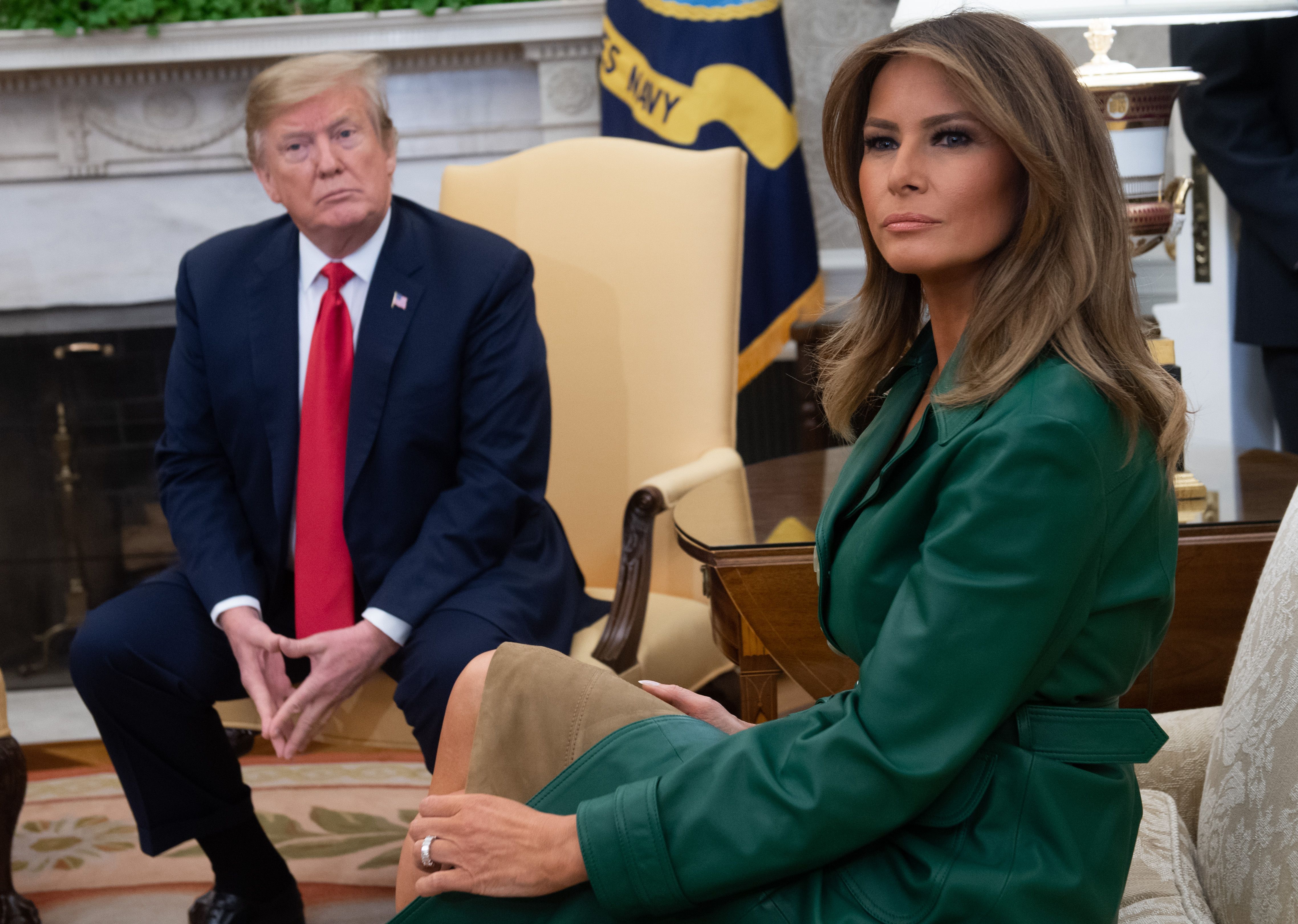 Watch Video of Donald Trump Leaving Melania Trump Outside of the White  House and Her Shrug Response