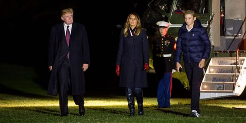 Trumps Return To White House After Thanksgiving Holiday