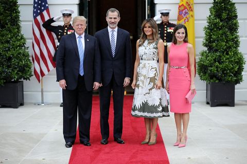 President Trump Hosts Spain's King Felipe And Queen Letizia At The White House