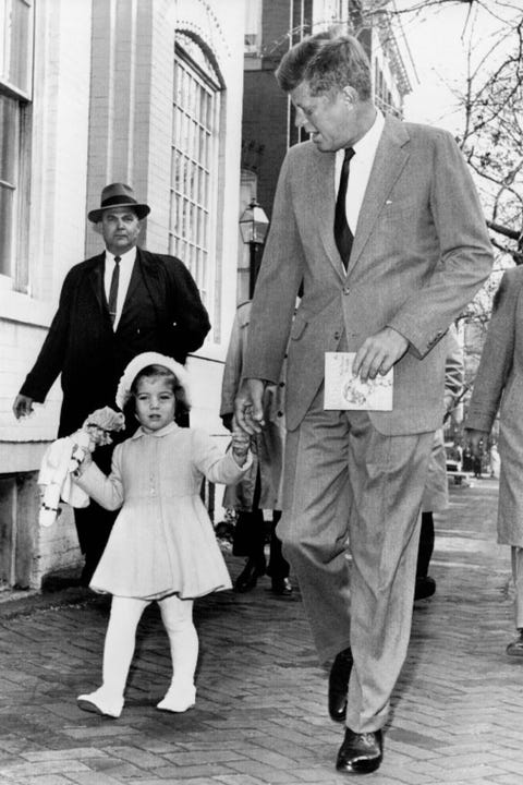 john f kennedy and daughter caroline